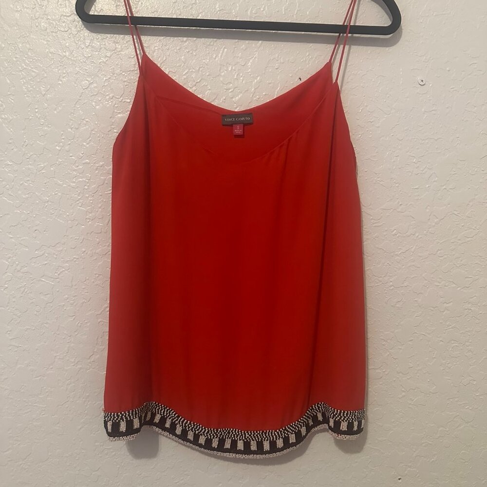 Vince Camuto Beaded Top Size Small